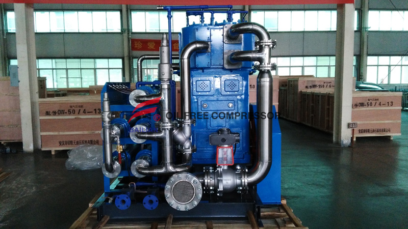 ZOW kompresor penguat oksigen bebas oli bertekanan rendah vertikal